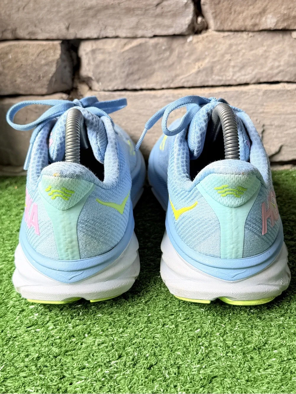 Hoka One One Clifton 9 Wide Pastel Blue Women’s Sneakers